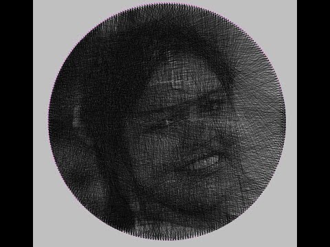String Art Portrait | single thread art | sarva arts