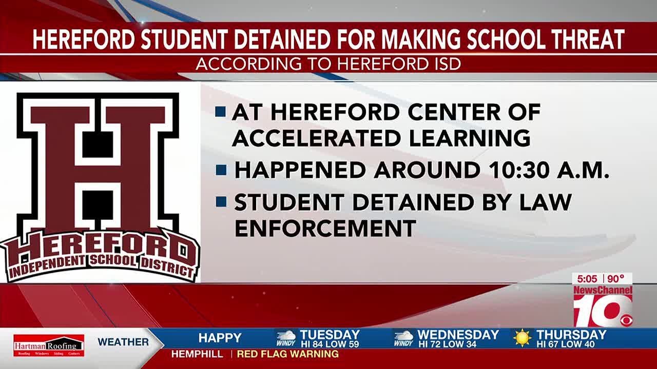 VIDEO: Hereford student detained for making school threat - YouTube