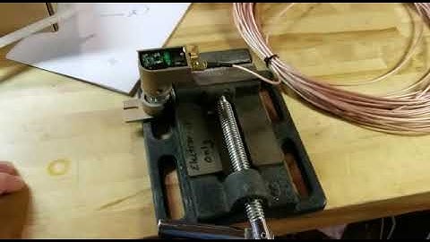 Chris demonstrating displacement sensor for generator rim float