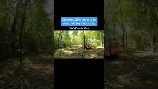 Clearing .25 of an acre to start building a house!! #buildingahouse #mybloopers