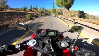 Hyosung GT650R - paseo camino a Farellones Valle Nevado