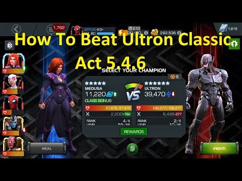 MCoC: Act 5 Ultron vs Medusa | How To beat Ultron Classic | Act 5.4.6