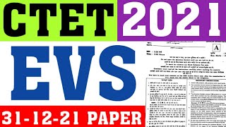 Ctet 2021 Evs Paper311221ctet Evs Pedagogyctet Previous Year Paper Solutionctet Evscareerbit