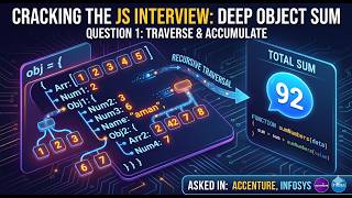 Famous Javascript Coding Interview Question | Find sum of Numbers Inside Nested Object | Problem 1 Wealth