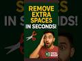 Remove Extra Spaces in Excel in Seconds! ✂️ #excel #excelshorts #exceltips #exceltutorial #data #op
