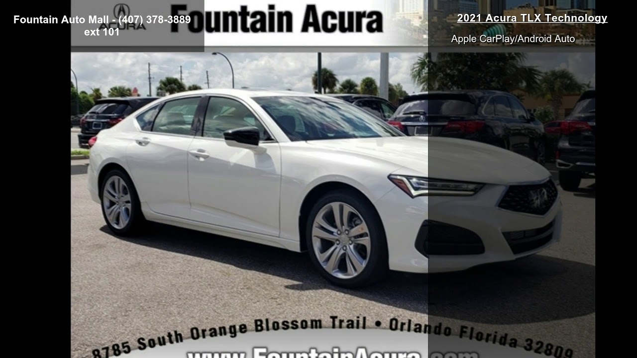 2021 Acura TLX Technology Fountain Auto Mall Orlando,... YouTube