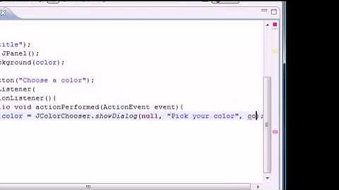 85   Java Programming Tutorial   85   JColorChooser
