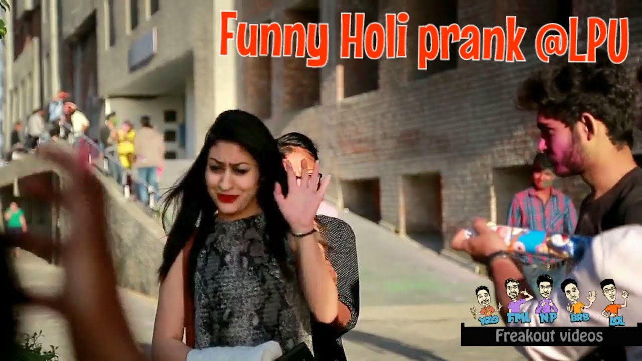 Funny Holi prank @ LPU | Prank In India
