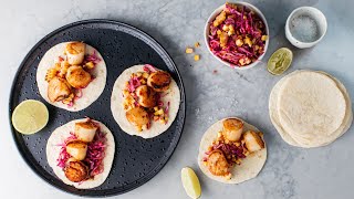 Scallop Tacos - La Banderita + Justine Schofield Profile