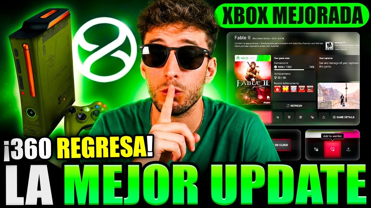 LA MEJOR ACTUALIZACIÓN de XBOX Series X y Series S (VUELVE la 360) 🟢 GTA 6 tendrá DISCO episode artwork