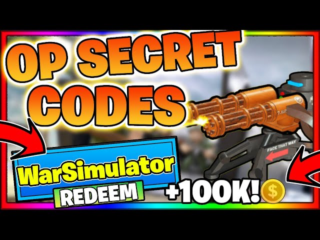 NEW* ALL WORKING CODES FOR WAR SIMULATOR 2022! ROBLOX WAR