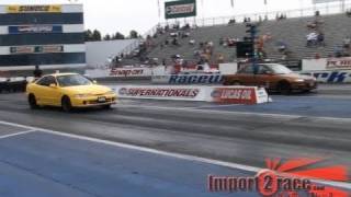 Integra vs Civic race