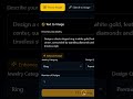 AI Magic Turn Text &amp; Sketch into Jewelry Designs| Jewelery AI Tool #shorts