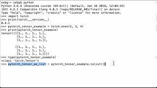 PyTorch Tensor To List: How To Convert A PyTorch Tensor To A List - PyTorch Tutorial
