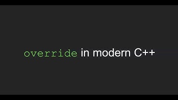 [Modern C++ Features] override keyword