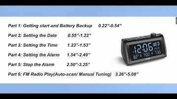 How to Set Up Welgo G2 Alarm Clock Radio