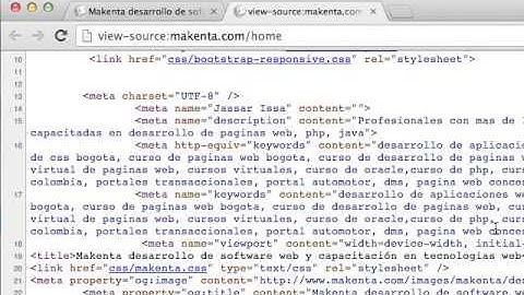 Cómo ver el código HTML de una página web en Chrome 30.0 para Mac