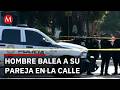 Hombre mata a su pareja a balazos en calzada México-Tacuba y luego se dispara