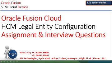 Oracle Fusion Cloud HCM |Legal Entity | Legal Employer | Payroll Statutory Unit(PSU)| Legal Address