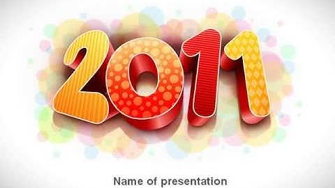 2011 PowerPoint Template by PoweredTemplate.com