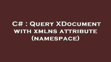 C# : Query XDocument with xmlns attribute (namespace)