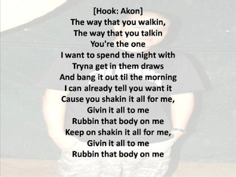 BODY ON ME LYRICS AKON NELLY ASHANTI