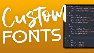 How to Add a Custom Fonts to Your Website (HTML and CSS) screenshot 3