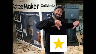 Chefman Caffeinator Single Serve Coffee Machine from Costco - Our review in less then 10 minutes