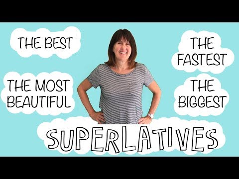 Superlative Adjectives in English -the biggest, the best, the most beautiful - English Grammar