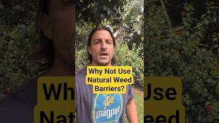 Why use plastic when you can use natural weed barriers? #gardenhacks #weedbarrier