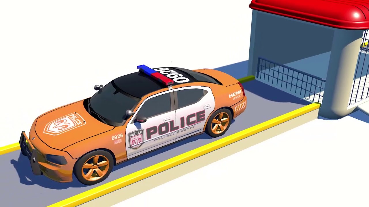 Learn Colors with police Cars Eggs Surprise   Nursery Rhymes