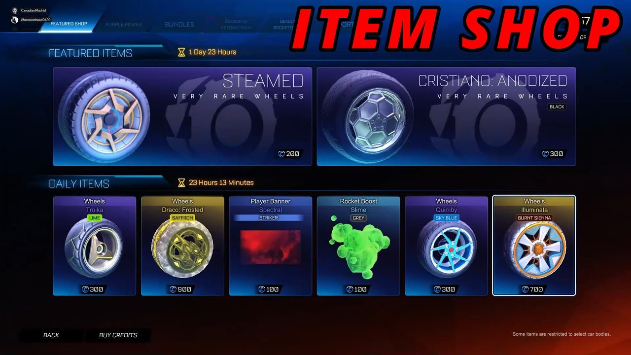 Unveiling Today's Rocket League Item Shop SAFFRON FROSTED DRACOS