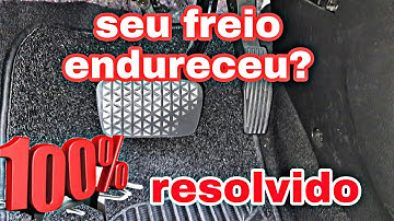 Pedal   do freio endureceu