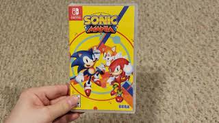 Sonic Mania: Nintendo Switch Unboxing