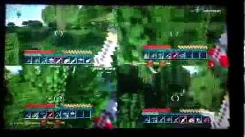 Minecarft:xbox 360 edition split-screen hunger games part 2