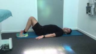 Lower back Mobility Exercise: Half Foam Roller Knee Rocks