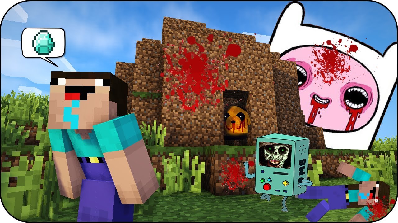 NOOB VS CREEPYPASTA CASA HORA DE AVENTURA 😱 MINECRAFT 