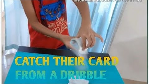 Catch their card from a dribble |Amazing card trick performance and TUTORIAL