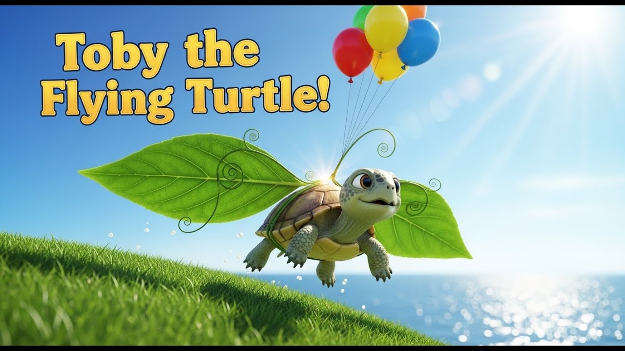 Toby the Flying Turtle 🐢🎈 | Funny Pond Adventure Story for Kids! - YouTube