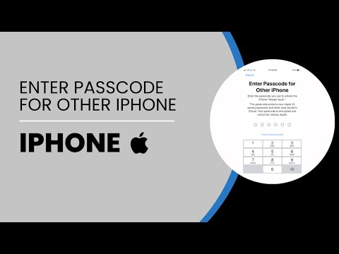 Enter Passcode For Other iPhone  | Enter Your Old Passcode iPhone iCloudReset Old Passcode