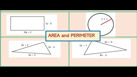 Polynomial Expressions Perimeter and Area of Rectangle Triangle and Circle -GCSE-EDEXCEL-SAT