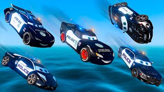 Cars Party - Challenge Police Disney Cars Lightning McQueen Jackson Storm and Friends