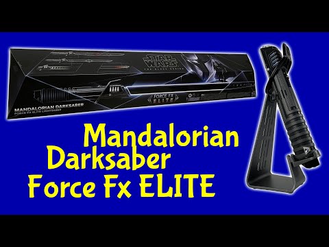 Star Wars The Black Series Mandalorian Darksaber Force FX Elite Sabre de  luz - Hasbro F1269