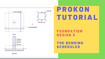 Prokon Tutorial_Foundation Design 3: (Bending Schedule)