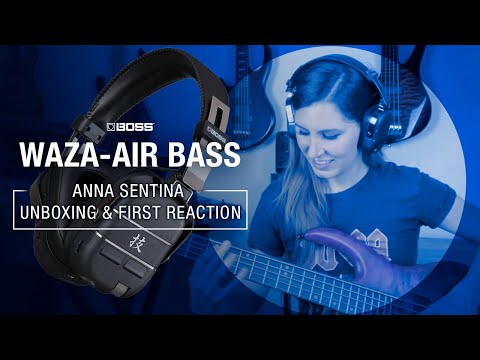 ANNA SENTINA LIVE DEMO OF BOSS WAZA-AIR BASS HEADPHONES