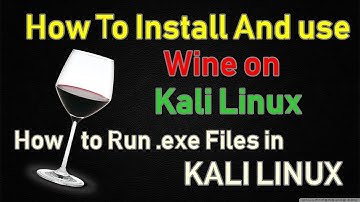 How to install .exe Files In Kali Linux 2018.2