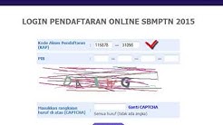 Tutorial Pengisian Form Pendaftaran SBMPTN 2015 (4) - Durasi: 1.31. 