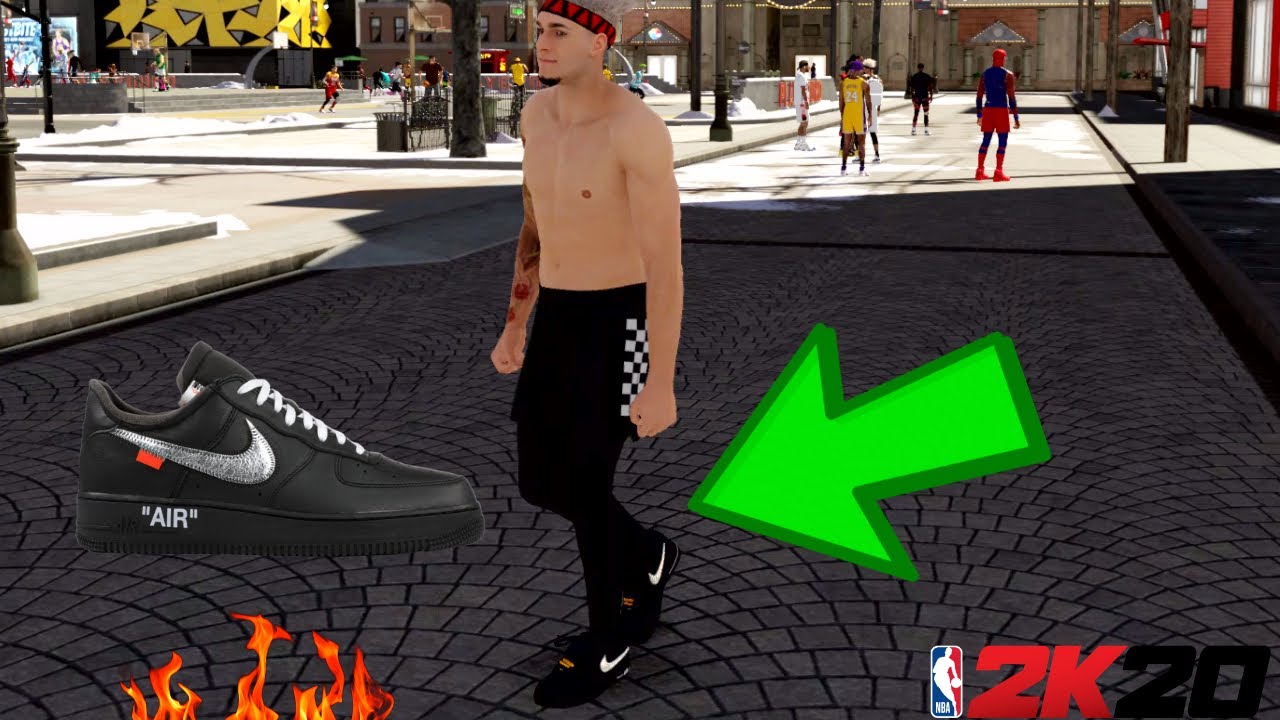 black air force 1 nba 2k20