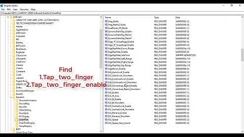 Enable Double Finger Tap Right Click On Lenovo Elan Mousepad