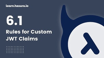 6.1 Rules for Custom JWT Claims
